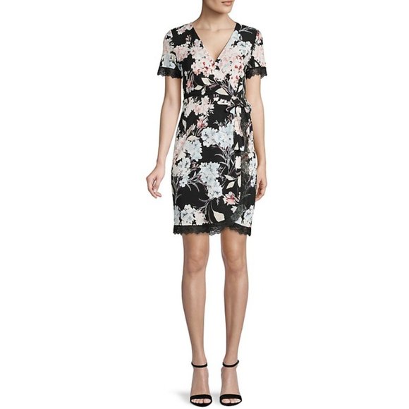 Karl Lagerfeld Paris - Short-Sleeve Wrap Front Dress (New without tag) - Picture 1 of 6